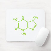 カフェインの分子 マウスパッド (マウス)