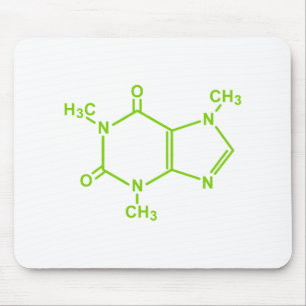 カフェインの分子 マウスパッド