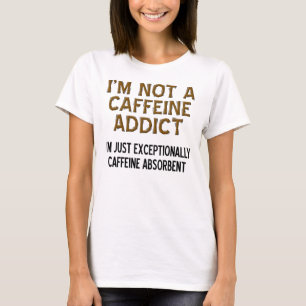 カフェインの吸収性のおもしろいなコーヒーTシャツ Tシャツ