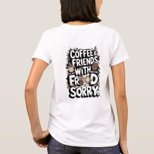 カフェインの告白 Tシャツ (裏面)