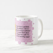 カフェインの女の子 コーヒーマグカップ (正面右)