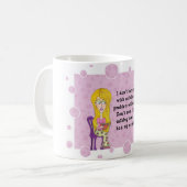 カフェインの女の子 コーヒーマグカップ (正面左)