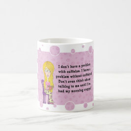 カフェインの女の子 コーヒーマグカップ