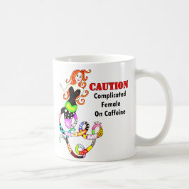 "カフェインの女性を"の人魚複雑にしました コーヒーマグカップ