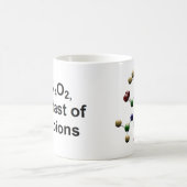 カフェインの朝食のマグ コーヒーマグカップ (中央)