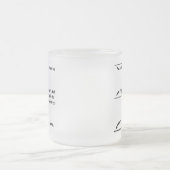 カフェインの水平な測定 フロストグラスマグカップ (中央)