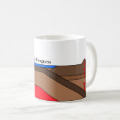 カフェインの沈降 コーヒーマグカップ (正面右)