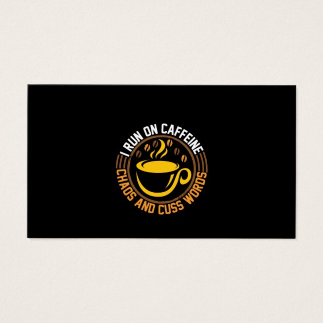 カフェインの混沌走に関するコーヒーアート (正面)