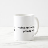 カフェインの積載お待ちマグカップ コーヒーマグカップ (正面右)