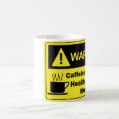 カフェインの警告のヘルスケアの補佐官 コーヒーマグカップ (中央)