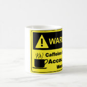 カフェインの警告の会計士 コーヒーマグカップ (中央)