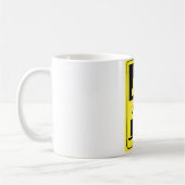 カフェインの警告の心臓学医 コーヒーマグカップ (左)