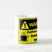 カフェインの警告の検査官 コーヒーマグカップ (中央)