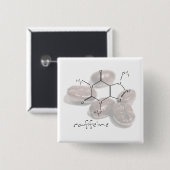 カフェインの豆 缶バッジ (正面&裏面)