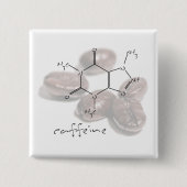 カフェインの豆 缶バッジ (正面)