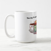 カフェインの12の日を吹き抜ける コーヒーマグカップ (左)