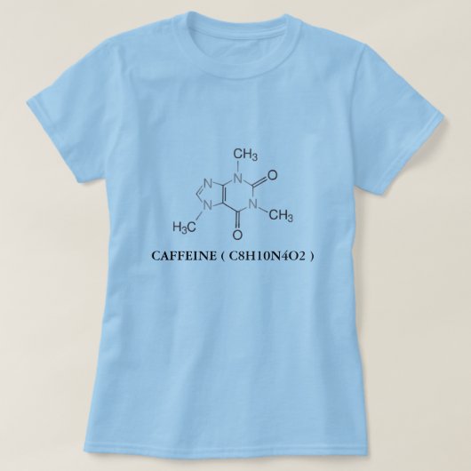 カフェインのTシャツ Tシャツ (デザイン正面)