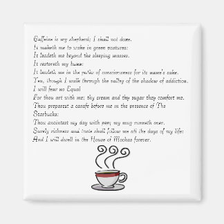 カフェインは私の羊飼いだ。私はしないよ… マグネット