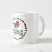 カフェインは私の超能力 ジャンボコーヒーマグカップ (正面右)