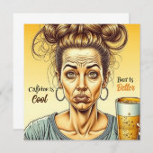 カフェインは良い、ビールは良い (正面/裏面)