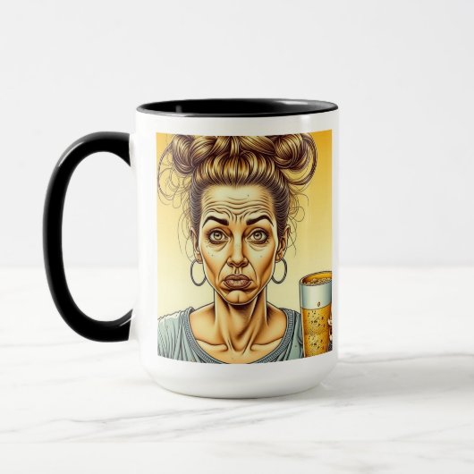 カフェインは良い、ビールは良い マグカップ (左)