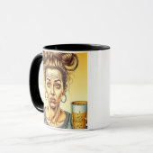 カフェインは良い、ビールは良い マグカップ (正面左)