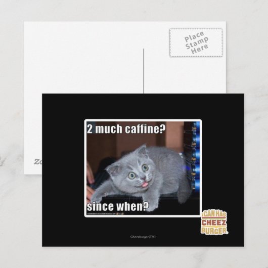 カフェインは2つ? ポストカード (正面/裏面)