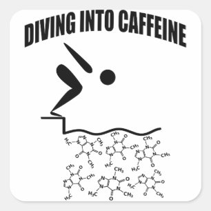 カフェインへのダイビング スクエアシール