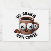 カフェインをコア漫画コーヒーマグに フードラベル (シングルラベル)