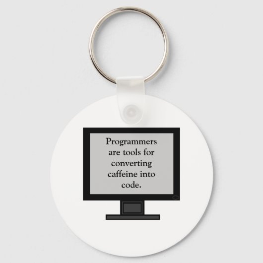 カフェインをコードKeychainに キーホルダー (正面)