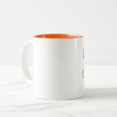 カフェインを使用した歯科医 ツートーンマグカップ (正面左)