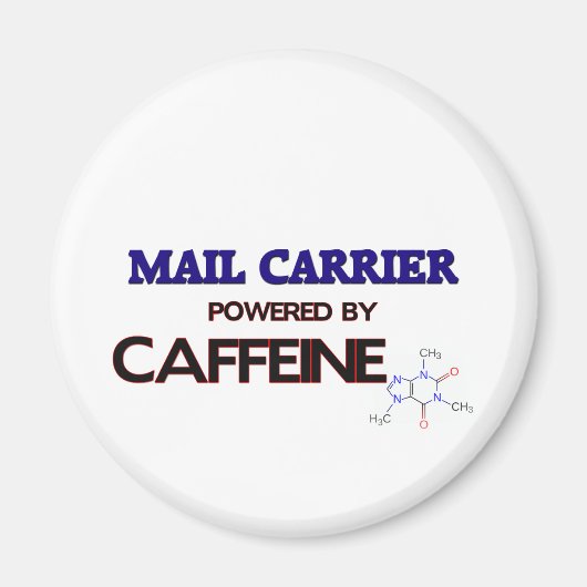 カフェインを使用した郵便運送業者 マグネット (正面)