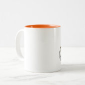 カフェインを利用したパパ ツートーンマグカップ (正面左)