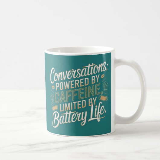 カフェインを利用した会話 コーヒーマグカップ (右)