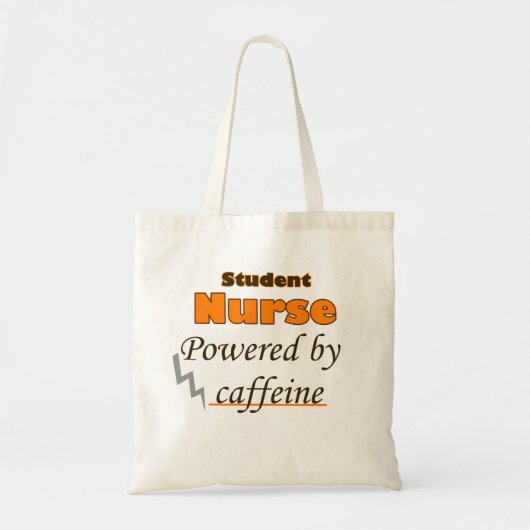 カフェインを利用した学生ナース トートバッグ (正面)