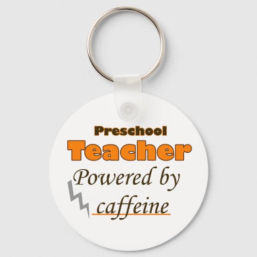 カフェインを利用した就学前先生 キーホルダー (正面)