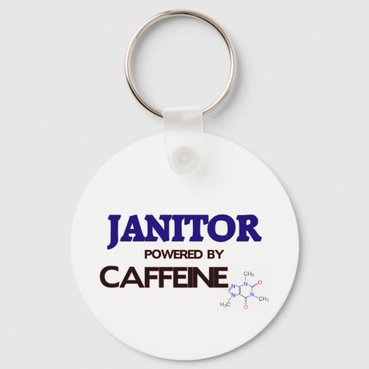 カフェインを利用した清掃員 キーホルダー (正面)