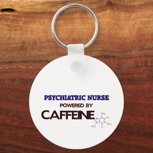 カフェインを利用した精神医学ナース キーホルダー (正面)