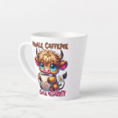 カフェインを吸い込み、ネガティブを吐き出して カフェラテマグ (左アングル)