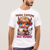 カフェインを吸ってネガティブを吐き出そう Tシャツ (正面)