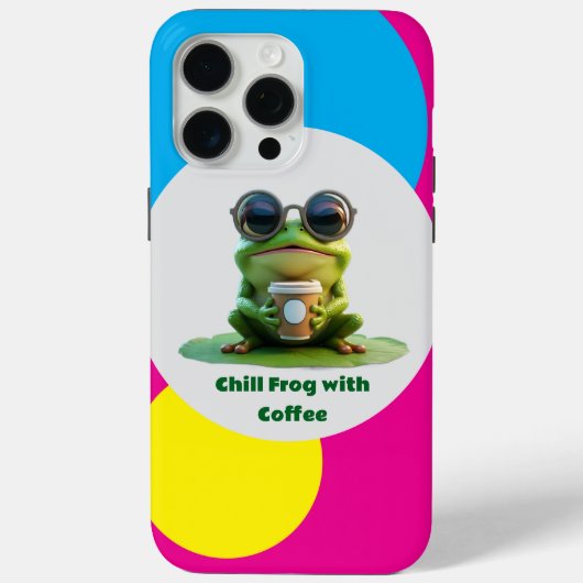 カフェインを楽しむカエル Case-Mate iPhoneケース (裏面)