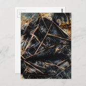 カフェインを顕微鏡で観察する ポストカード (正面/裏面)