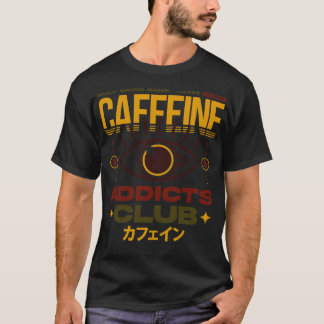 カフェインアディクツクラブコーヒー愛好家 Tシャツ