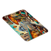 カフェインイスタンブールウォーター絵を描カラー マグネット (右側)