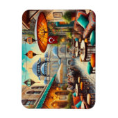 カフェインイスタンブールウォーター絵を描カラー マグネット (縦)