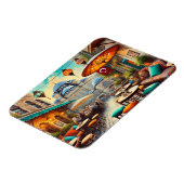 カフェインイスタンブールウォーター絵を描カラー マグネット (左側)