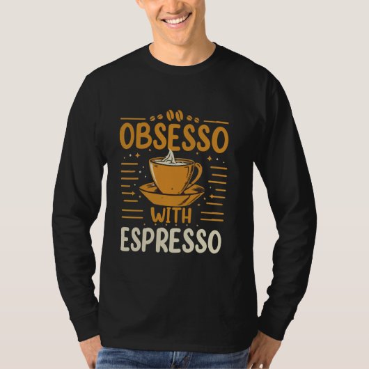 カフェインエスプレッソカフェ Tシャツ (正面)