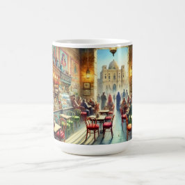 カフェインカイロエジプトの水絵を描色 コーヒーマグカップ