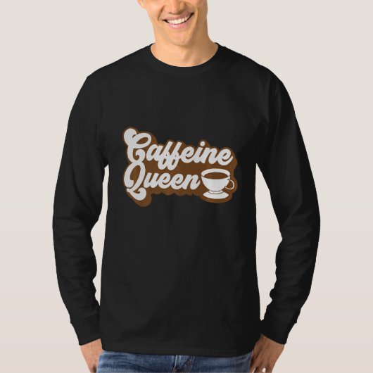 カフェインクイーンコーヒー Tシャツ (正面)
