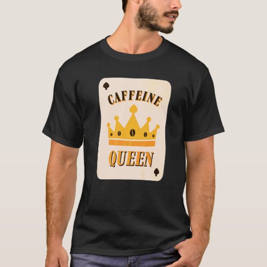 カフェインクイーンコーヒー Tシャツ (正面)
